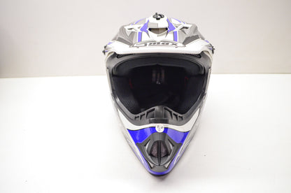 Gmax 814480-B, 846210, 72-6603YS White Blue Off Road Core TC-1 Helmet Youth Smal