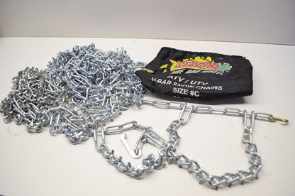 Tire and Wheel V Bar Snow Chains C 10' Rear NOS