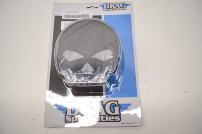 New Drag Specialties Black Skull Silhouette Horn Cover Dyna Softail XL