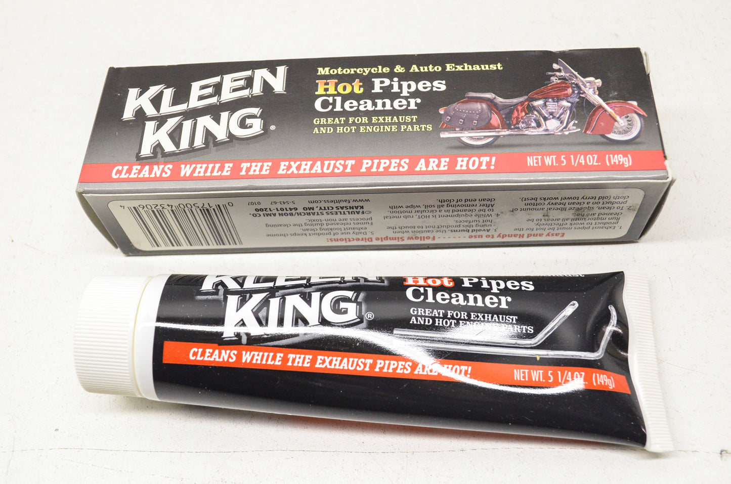 New Kleen King Motorcycle & Auto Exhaust Hot Pipes Cleaner 5 1/4oz