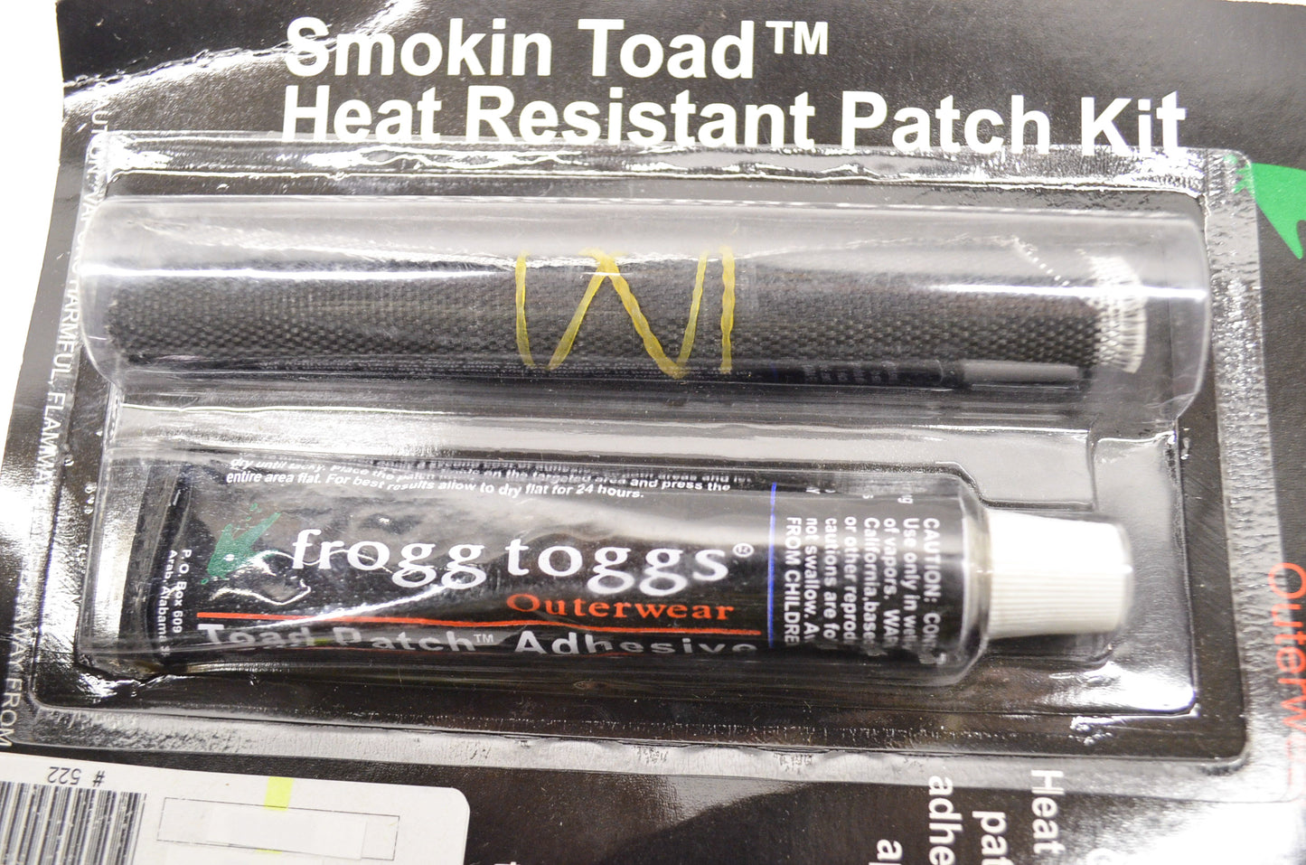 Frog Toggs Smokin Toad Heat Resistant Patch Kit NOS