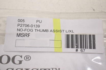 New No Fog Thumb Assist L/XL