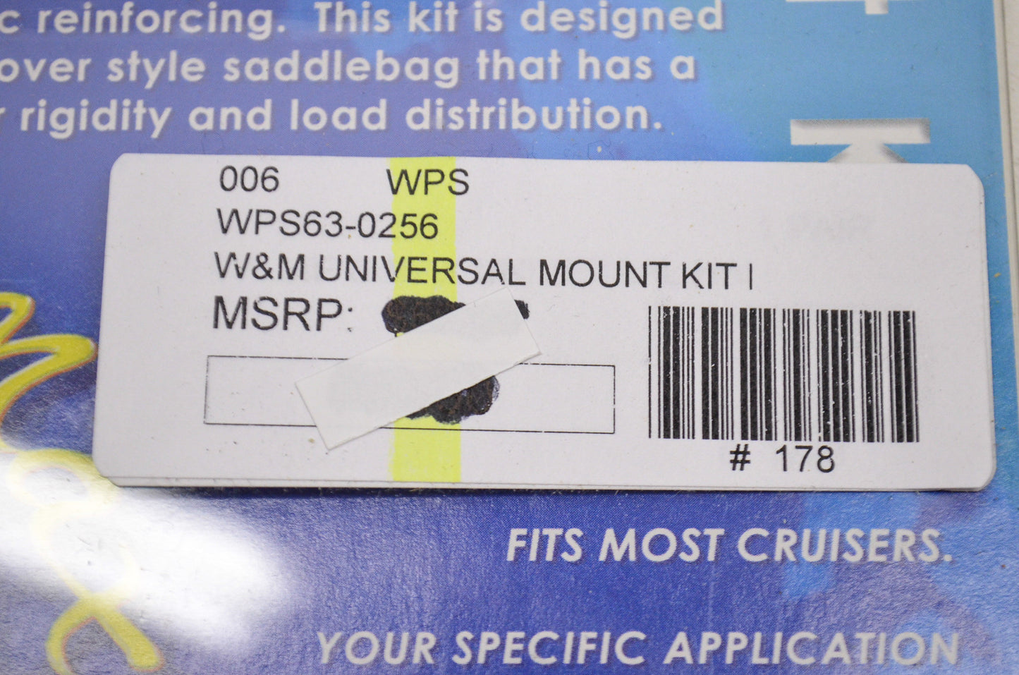 Willie & Max 63-0256 Universal Saddlebag Hard Mount Kit Fits Most Cruisers NOS