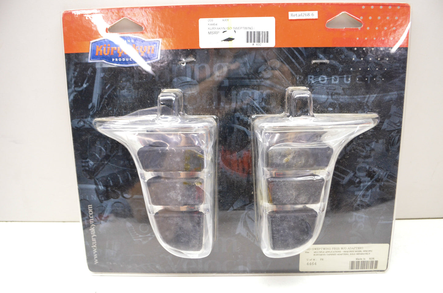 ISO Sweptwing Peg Set W/O Adapters NOS