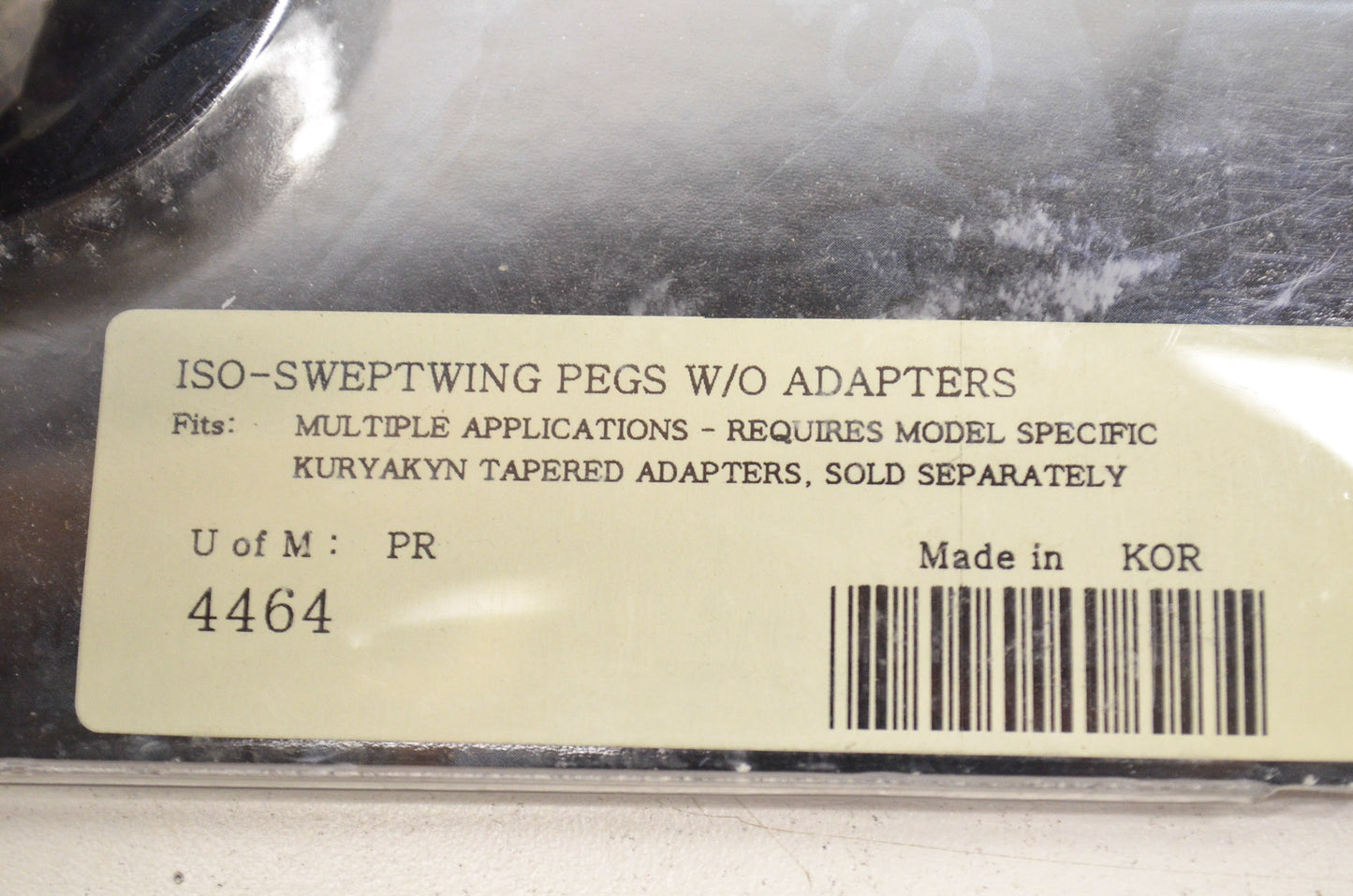 ISO Sweptwing Peg Set W/O Adapters NOS