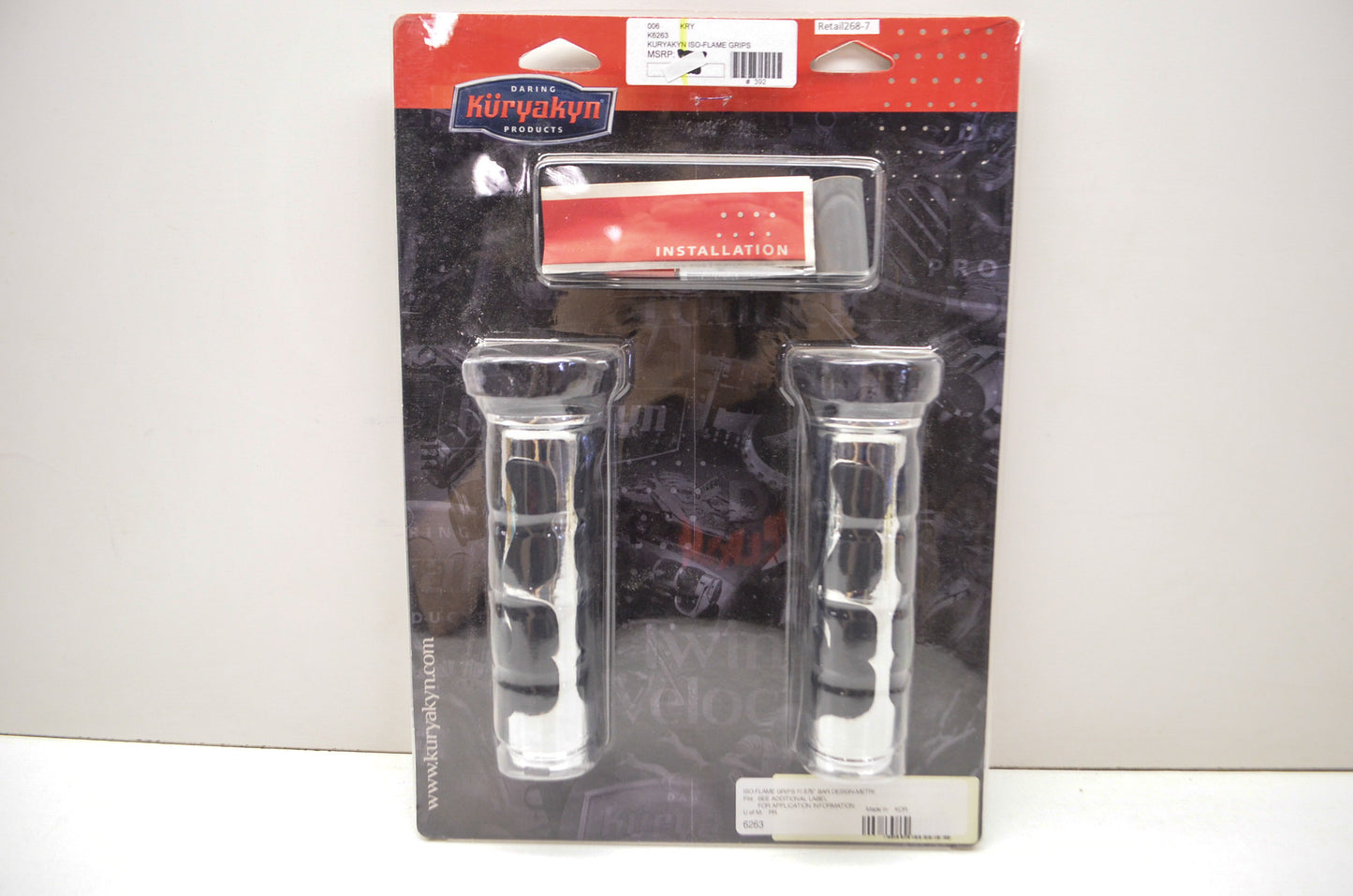 ISO Flame Grip Set .875' Bar Can-Am Honda Yamaha NOS