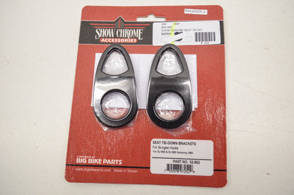 Seat Tie Down Bracket For Bungie Hooks Set of 4 Honda 88 GL 1500 GL 1800 Goldwin