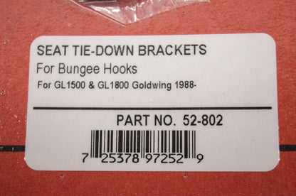 Seat Tie Down Bracket For Bungie Hooks Set of 4 Honda 88 GL 1500 GL 1800 Goldwin