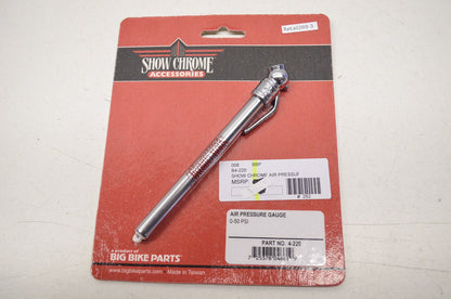 New Show Chrome Air Pressure Gauge 0-50 PSI