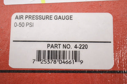 New Show Chrome Air Pressure Gauge 0-50 PSI