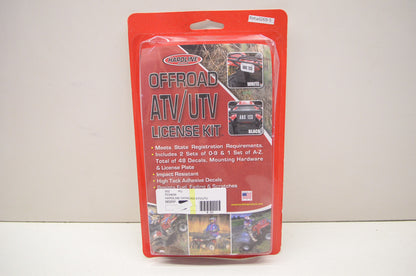 Offroad ATV UTV White License Kit NOS