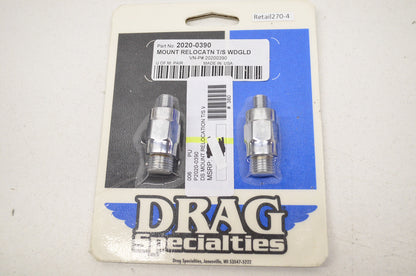 New Drag Specialties Mount Turn Signal Relocation WDGLD Stud Set
