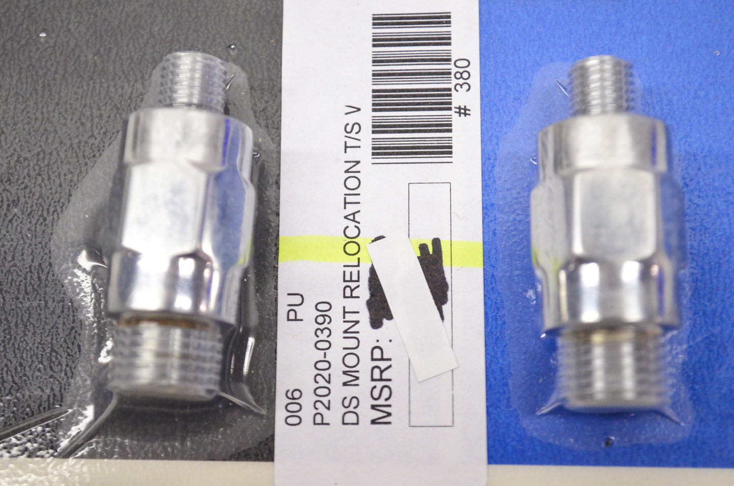 New Drag Specialties Mount Turn Signal Relocation WDGLD Stud Set