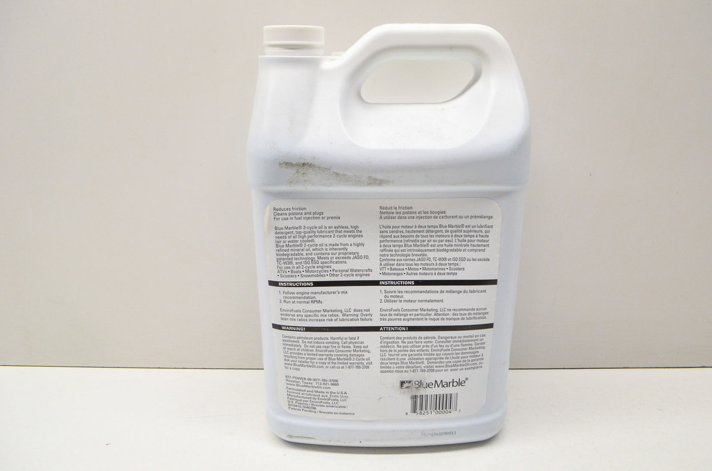 New Blue Marble High Performance 2 Cycle Oil 1 Gal