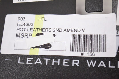 New Hot Leathers 2nd Amendment 1789 Homeland Security Bifold Wallet