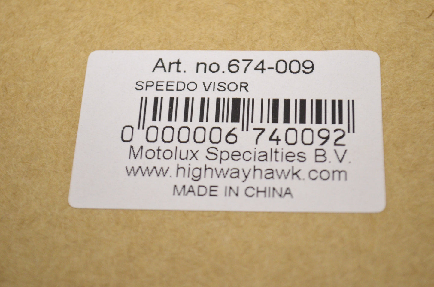 New Highway Hawk Speedo Visor Kawasaki 900 Vulcan