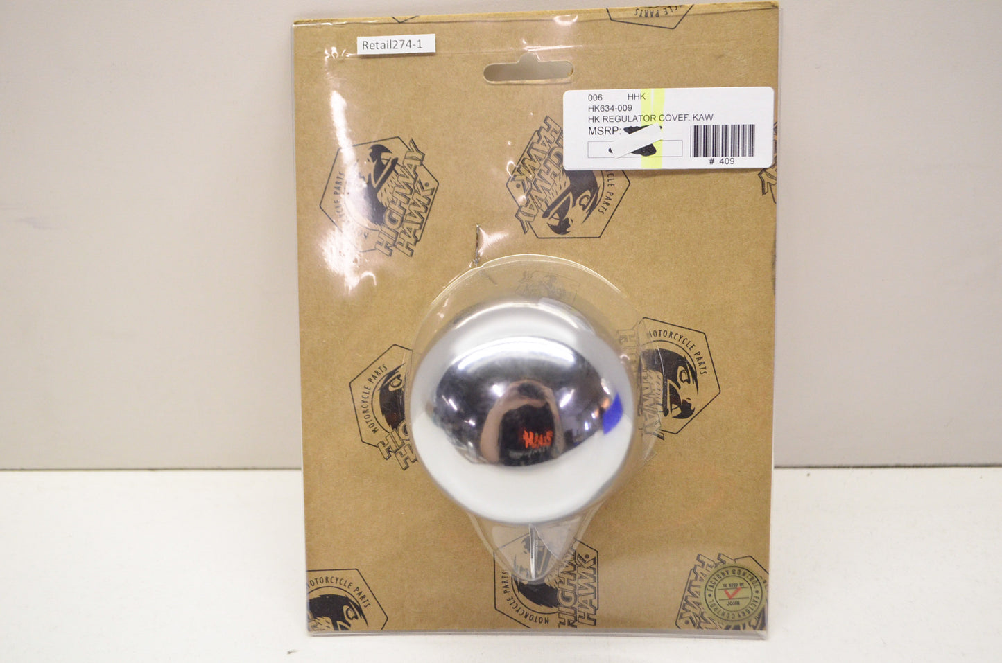 Highway Hawk 634-009 Regulator Reservoir Cover Kawasaki VN900 Vulcan NOS