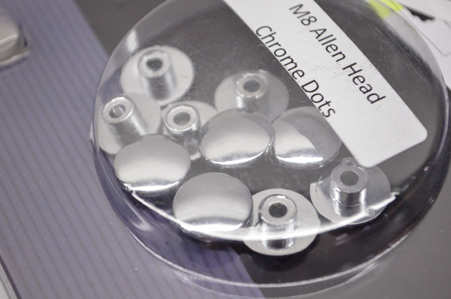 M8 Allen Head Chrome Dots 10 PC Set NOS