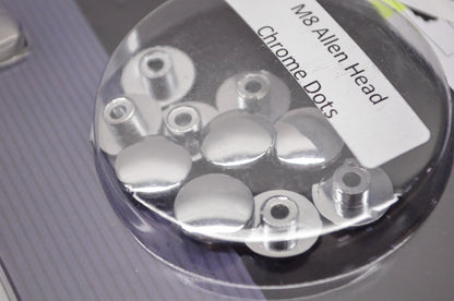 M8 Allen Head Chrome Dots 10 PC Set NOS