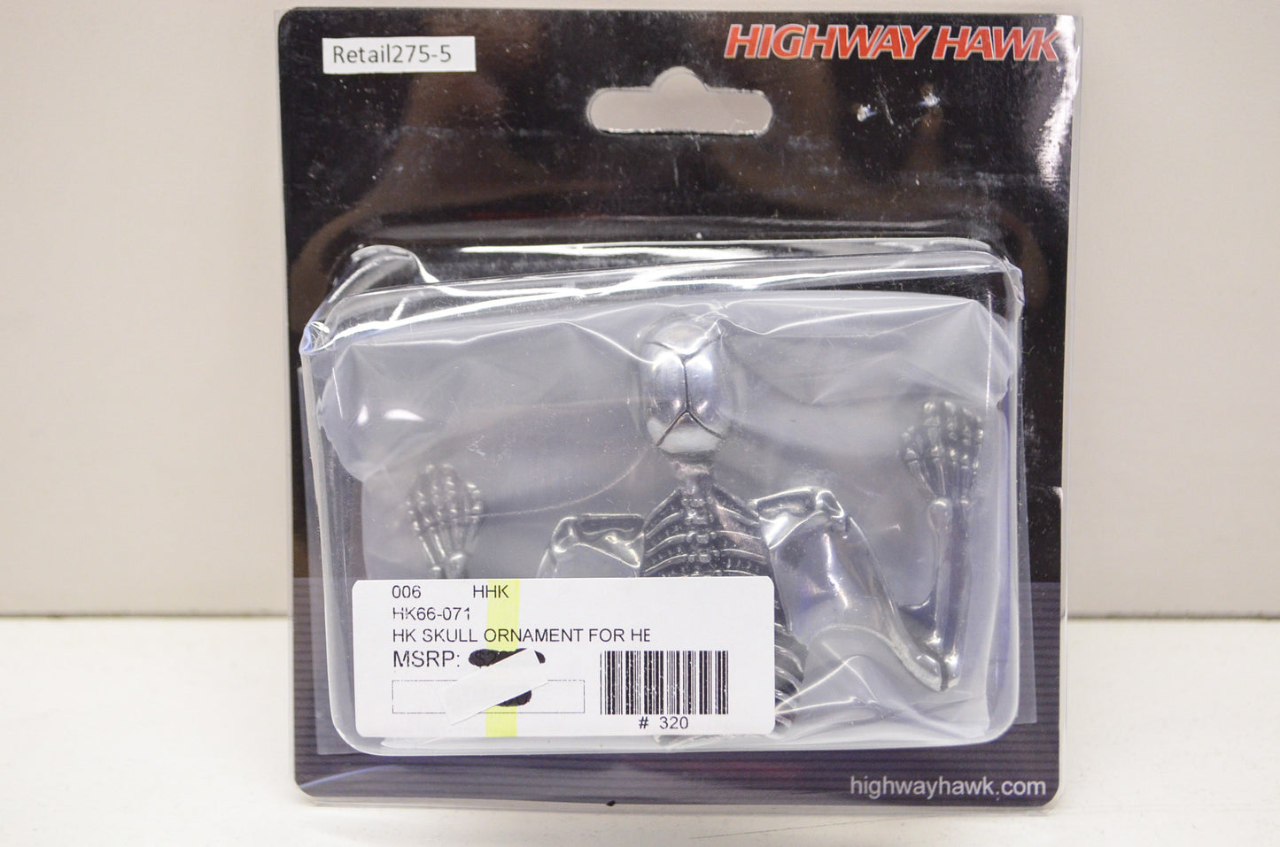 New Highway Hawk Skull Visor Ornament L