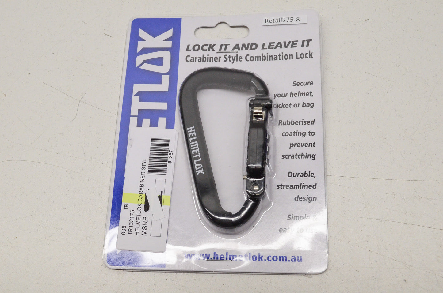 New Helmetlock Carabiner Style Combination Lock