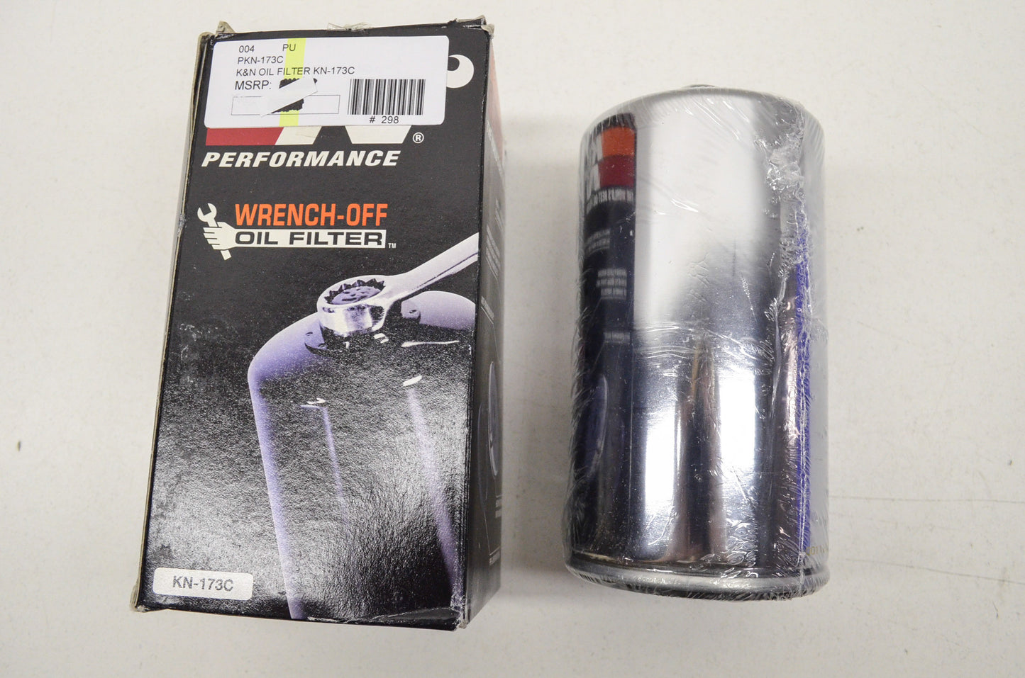 New K&N Wrench Off Chrome Oil Filter Harley Davidson Dyna FXD