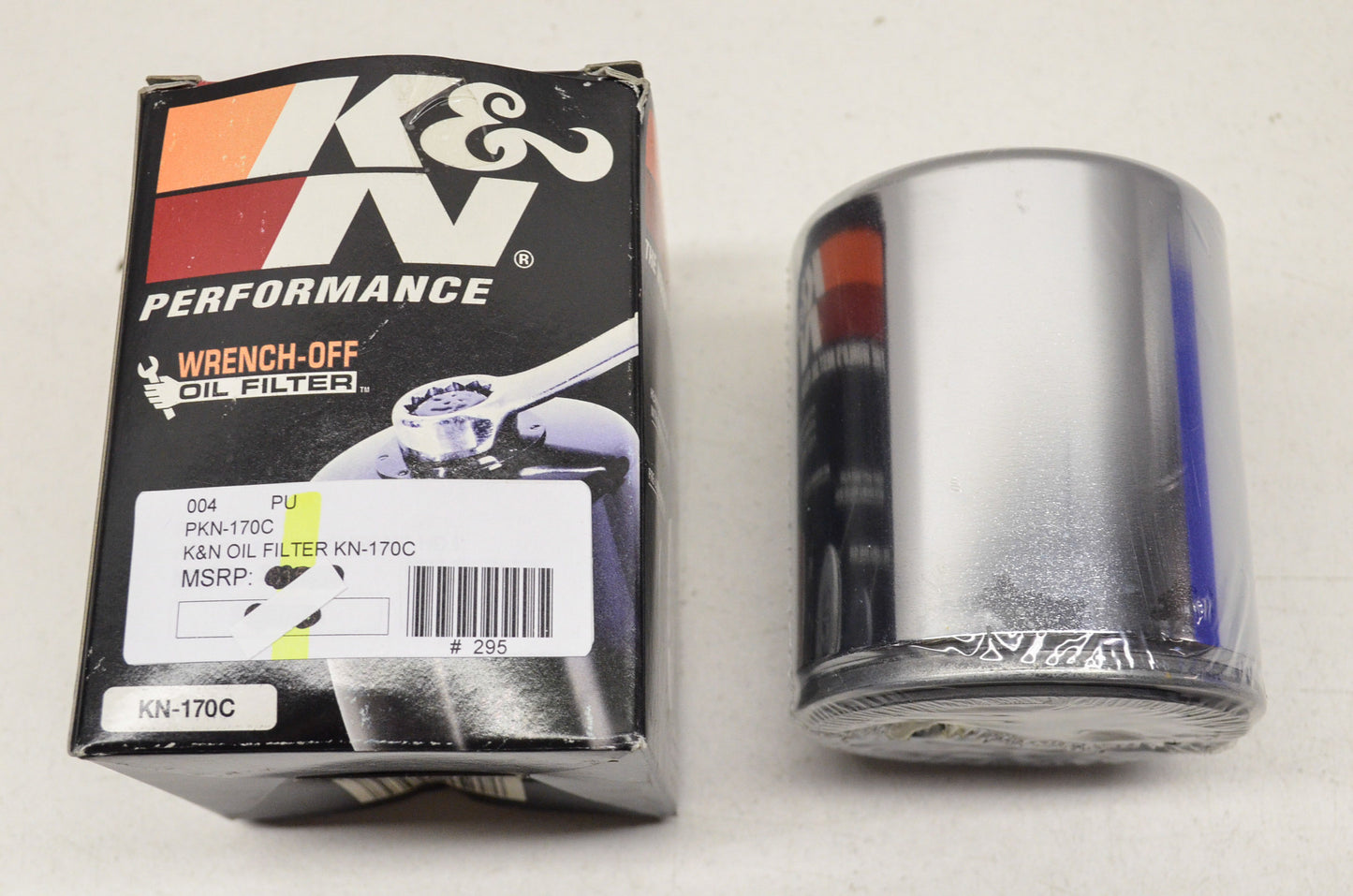 New K&N Wrench Off Chrome Oil Filter Sportster Electra Glide