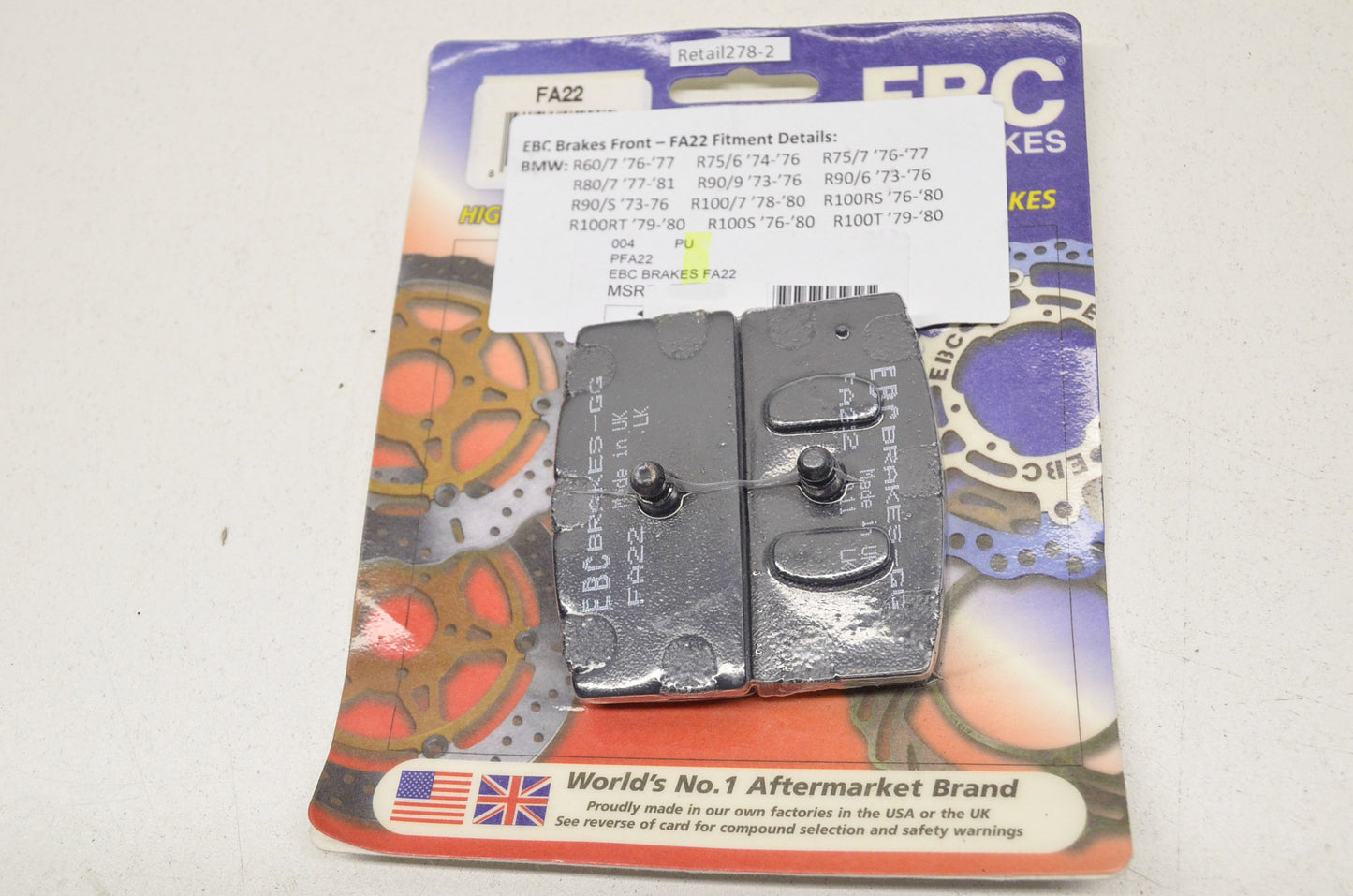 New EBC High Performance Brake Pad Set BMW