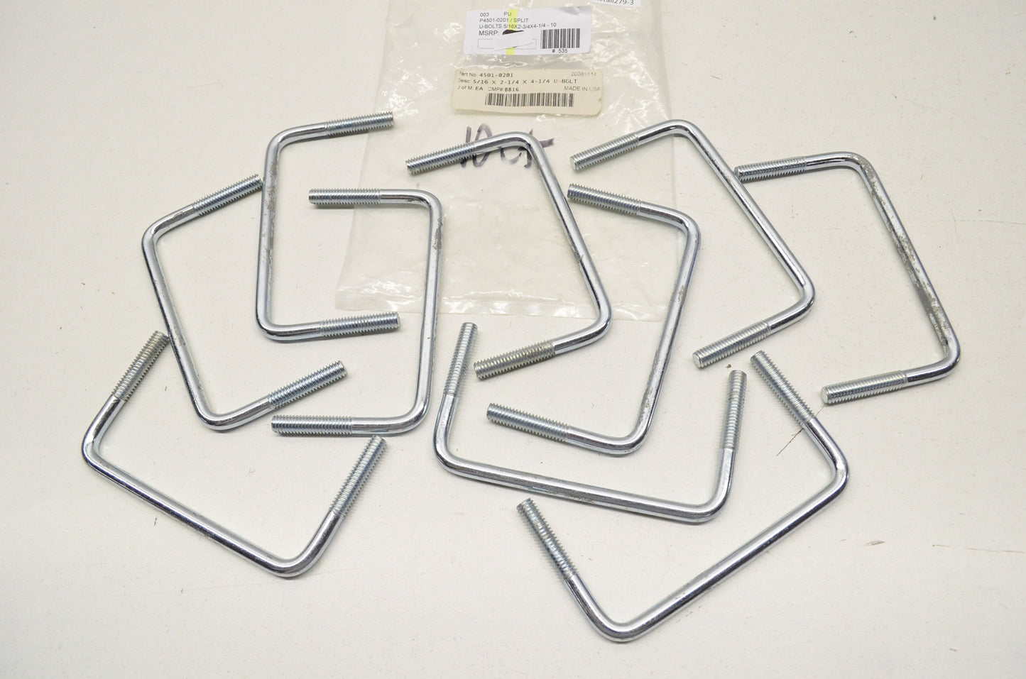 Split U Bolt Set 10Pk NOS