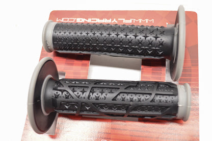 New Fly Racing Pilot 2 Dual Compound MX Grip Set Grey Black