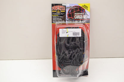 New Powertye Adjustable Black Cargo Net 15x15'