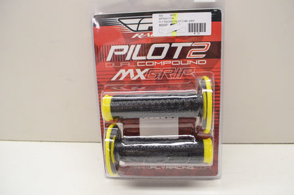 New Fly Racing Pilot 2 Dual Compound MX Grip Set Yellow Black