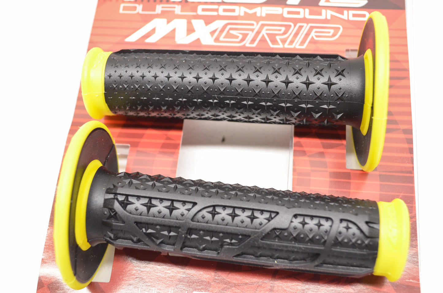 New Fly Racing Pilot 2 Dual Compound MX Grip Set Yellow Black