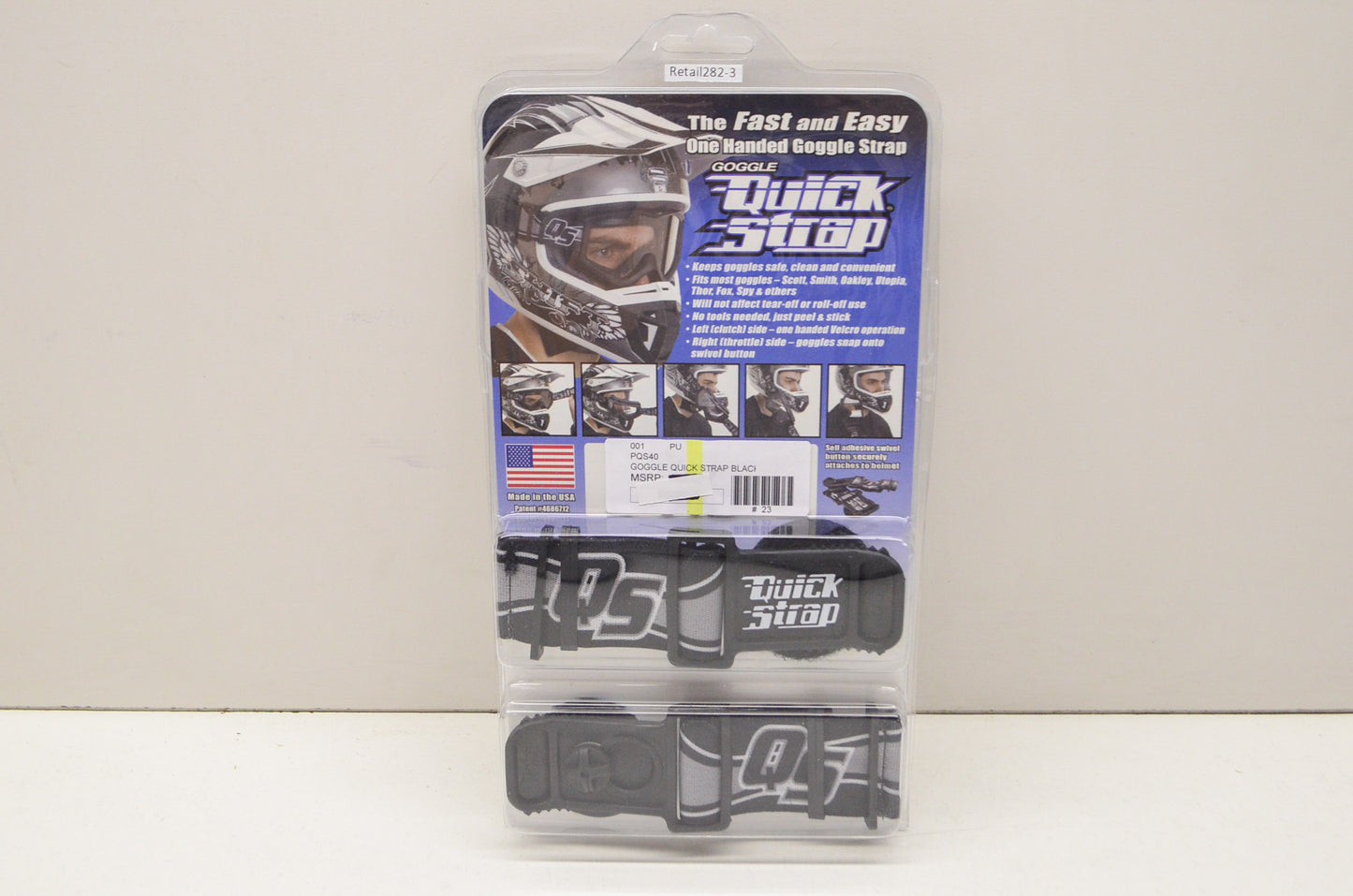 New Goggle Quick Strap Black Quick Strap Set