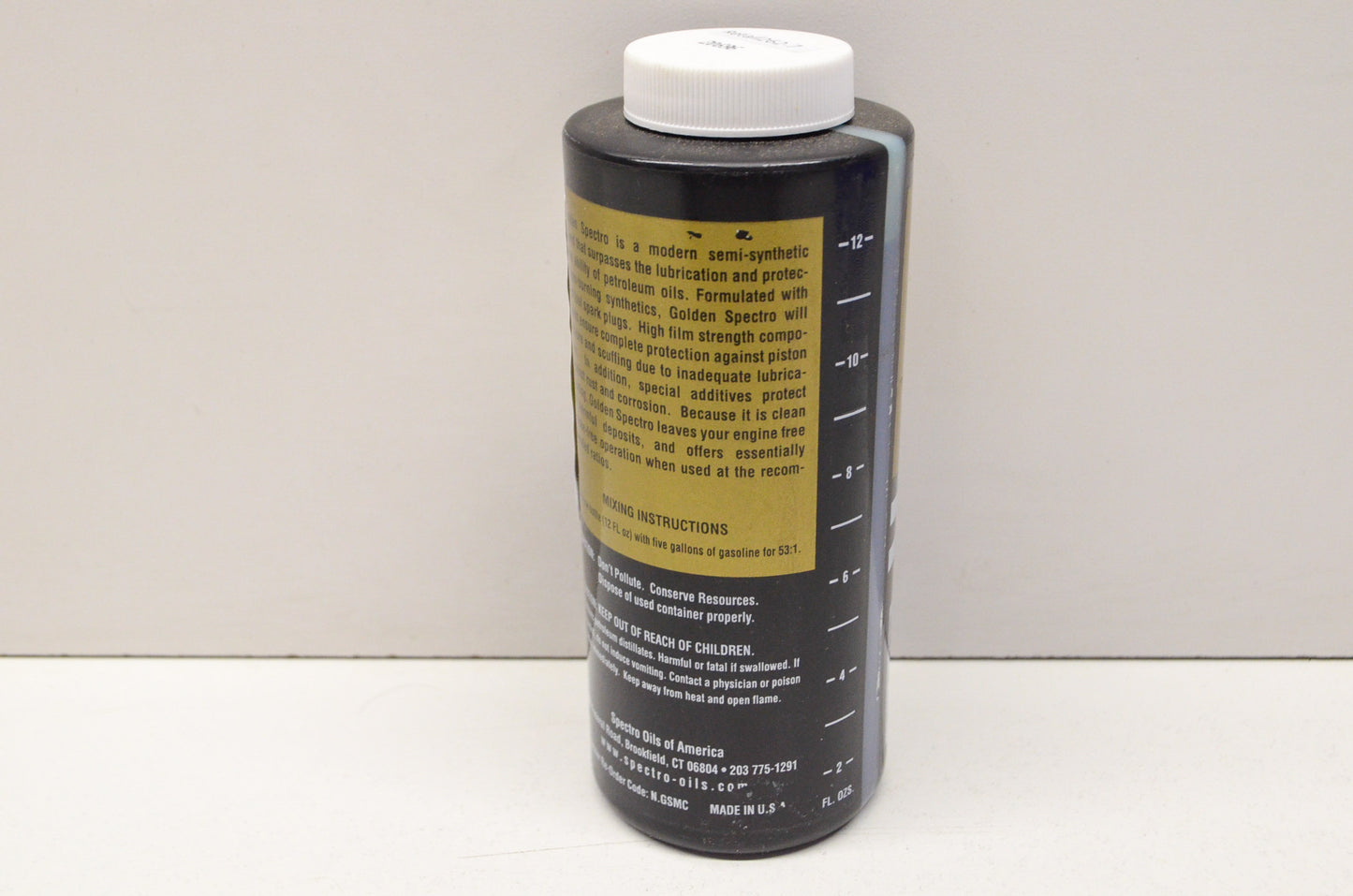 New Golden Spectro 2 Cycle Engine Lube Synthetic Petroleum Blend 12 Fl Oz