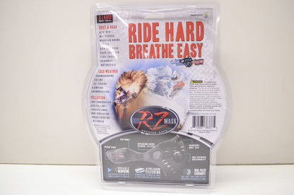 New RZ Mask Black Mesh XL Mask W/ Filters & Storage Bag