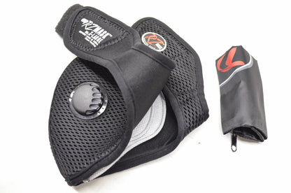 New RZ Mask Black Mesh XL Mask W/ Filters & Storage Bag