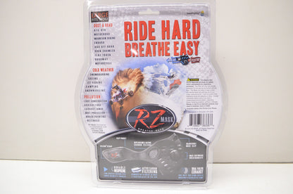 New RZ Mask Black Regular Sz Mask W/ Filters & Storage Bag