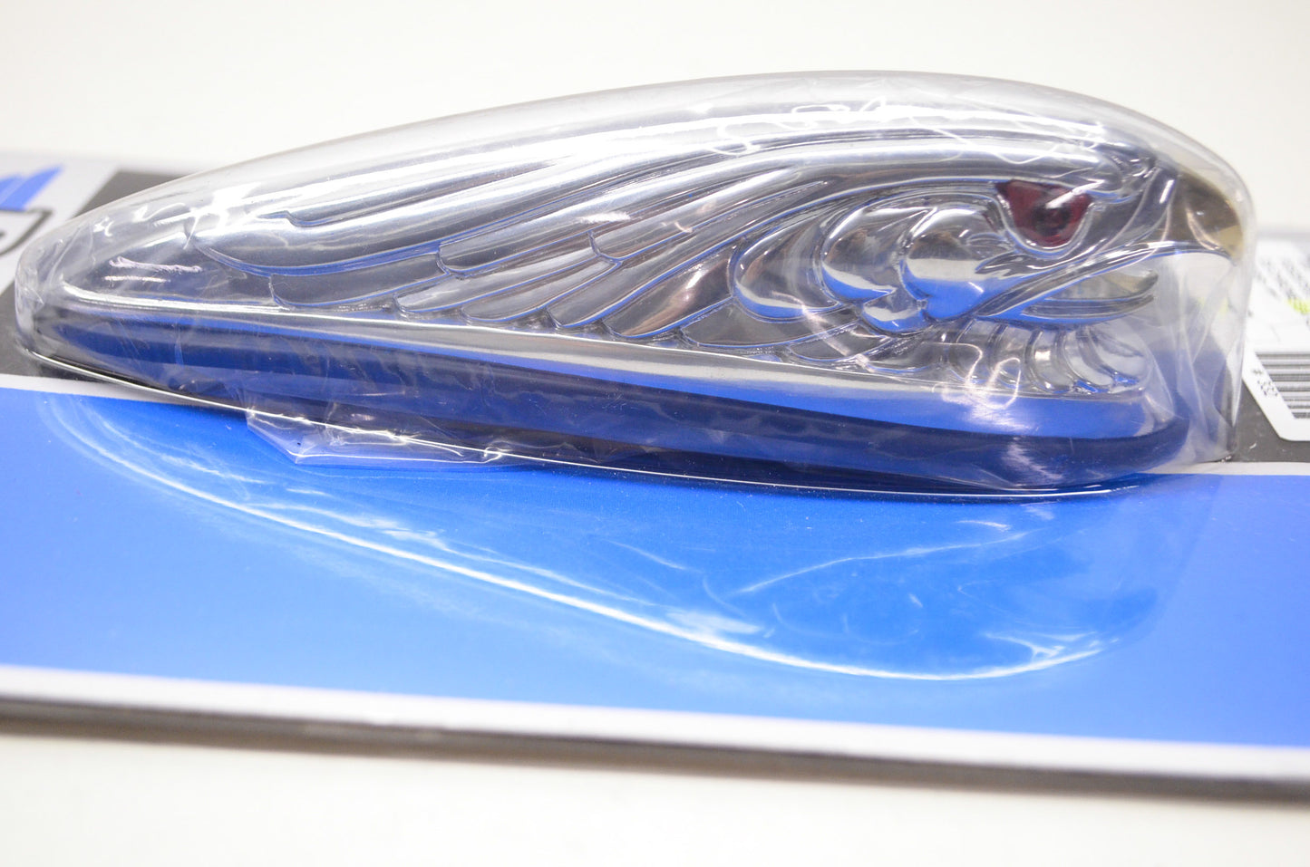 New Drag Specialties Chrome Eagle Fender Ornament W/ Red Lit Eyes