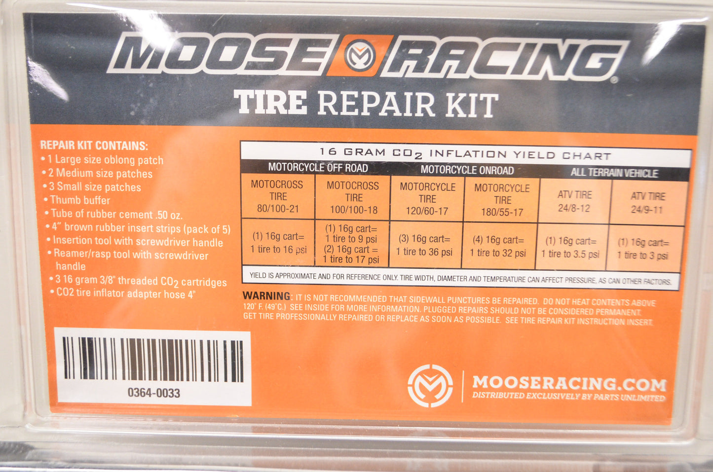 New Moose Racing Tire Repair Kit