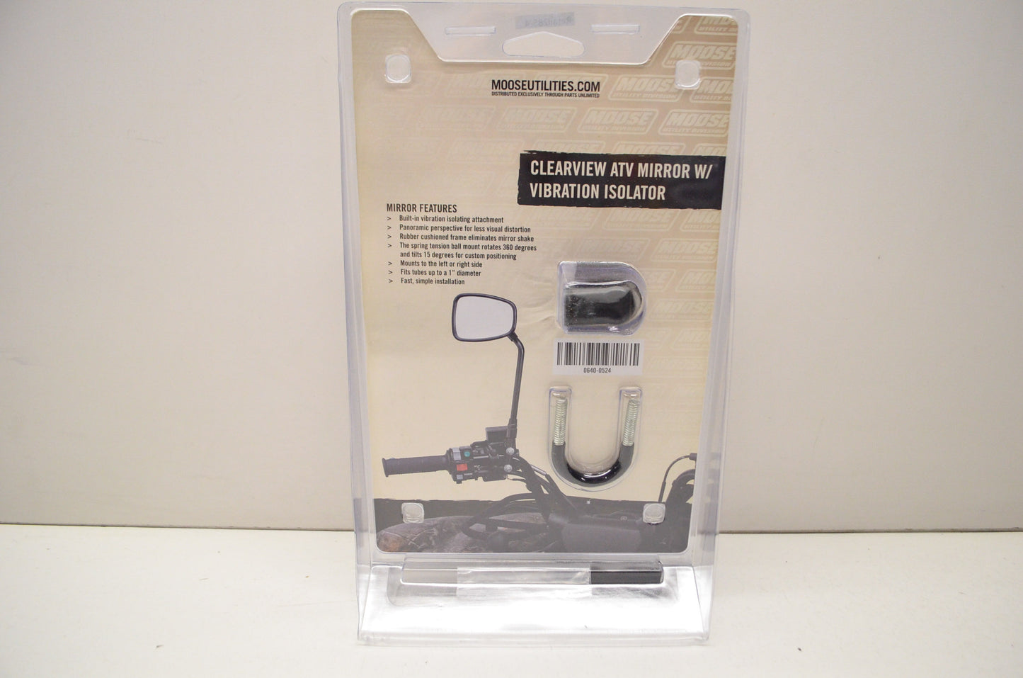 Clearview ATV Mirror W/ Vibration Isolator NOS