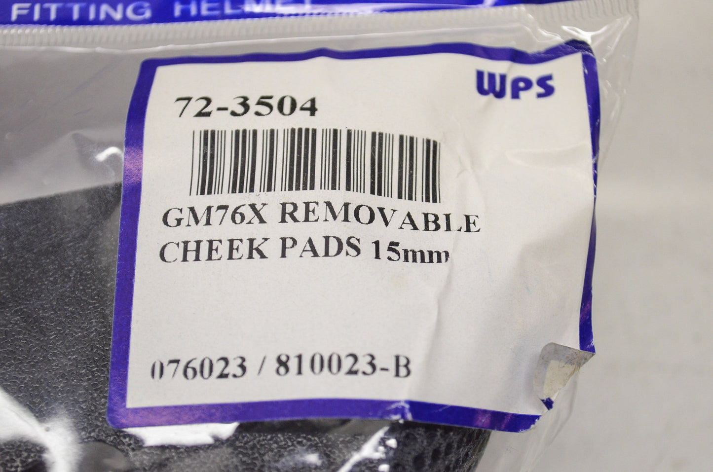 New Gmax GM76X Removable Cheek Pad Set 15mm
