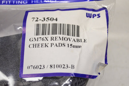New Gmax GM76X Removable Cheek Pad Set 15mm