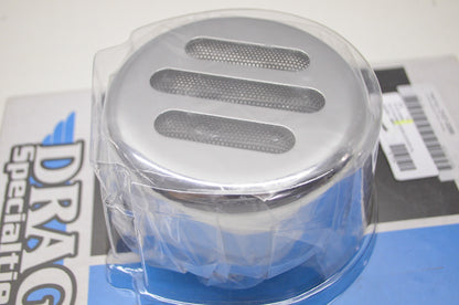 New Drag Specialties Slotted Chrome Horn Cover 4 5/8'