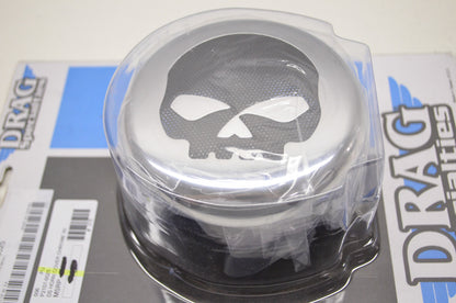 New Drag Specialties Chrome Skull Horn Cover 91-12