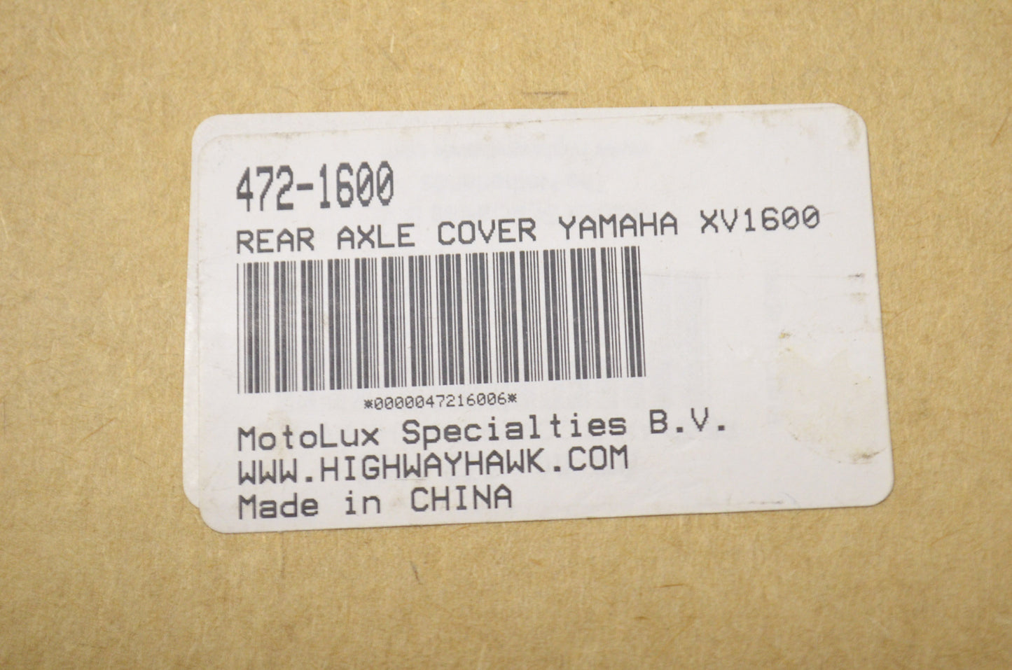 New Highway Hawk Rear Axle Cover Set Yamaha XV1600