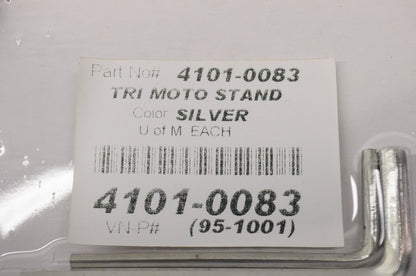 New Motorsport Products Silver Tri Moto Stand Yamaha Suzuki Kawasaki KTM