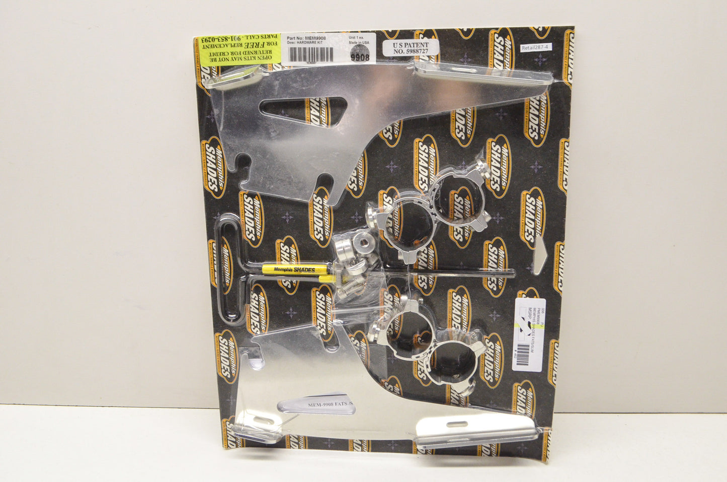 New Memphis Shades Quick Change Mount Fats & Slim Hardware Kit NOS