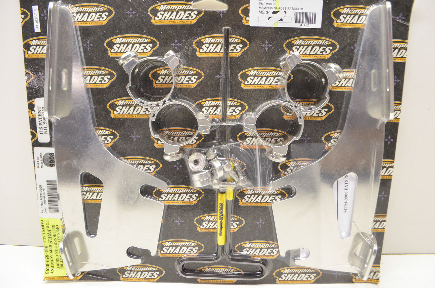 New Memphis Shades Quick Change Mount Fats & Slim Hardware Kit NOS
