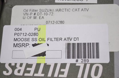 New Moose Stainless Steel Replacement Oil Filter Suzuki Arctic Cat ATV